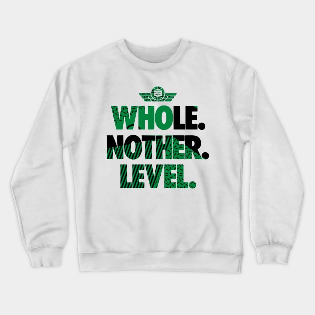 Next Level Lucky Green Retro Crewneck Sweatshirt by funandgames